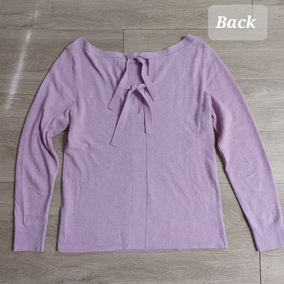 Banana Republic Fine Italian Yarn by Filpucci Tie Back Wool Cashmere Swe… - Picture 14 of 15